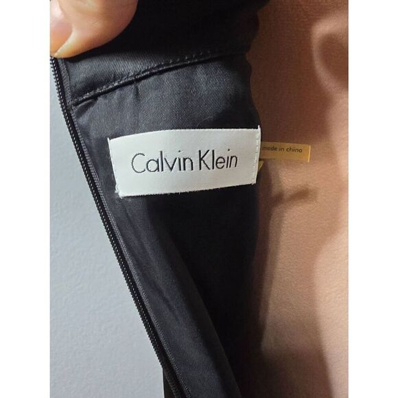 Calvin Klein Satin Pleated Dress - Picture 6 of 6